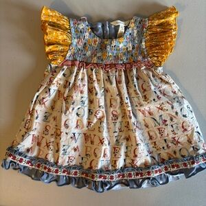 Matilda Jane 2T Alphabet Flutter Top